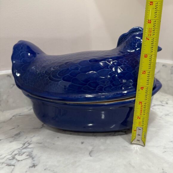 vintage Taylor & Ng Environmental Ceramics Nested Hen Chicken Roaster - Picture 13 of 13